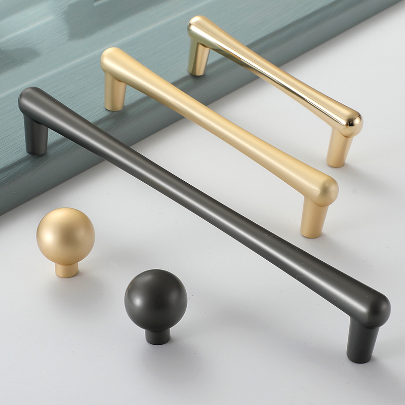 Furniture Hardware Items - キッチンキャビネット収納ハンドルドレッサークローゼットブラックゴールド引き出しアイテムノブ家具ワードローブ食器棚ドアプルハードウェア
