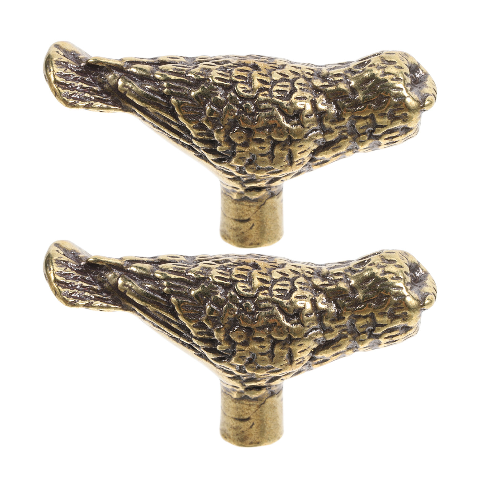 2個セット ヴィンテージ真鍮製フクロウ型キャビネットドアノブ - Unique Furniture Hardware Pulls のレビューと価格