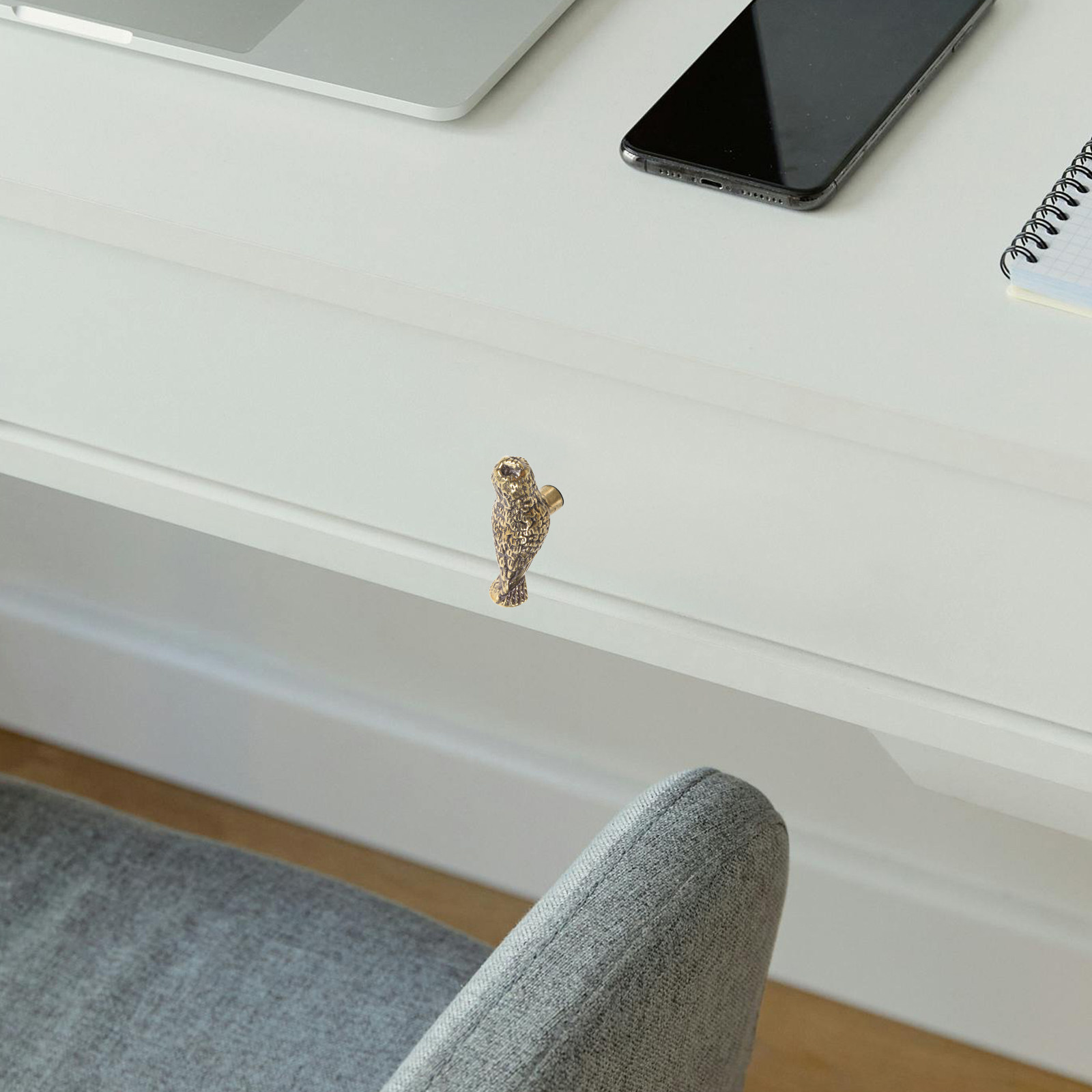 2個セット ヴィンテージ真鍮製フクロウ型キャビネットドアノブ - Unique Furniture Hardware Pulls のレビューと価格