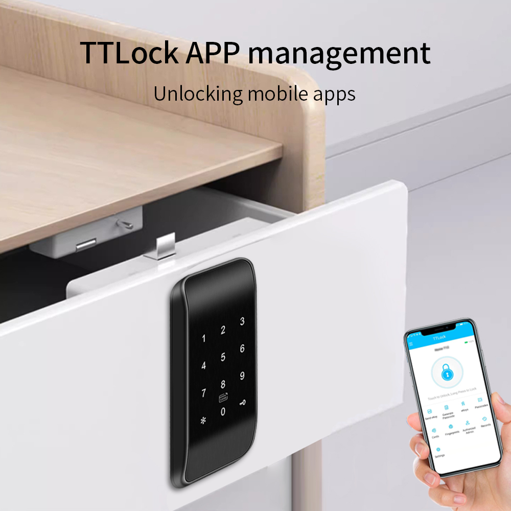 指紋付き引き出しロック,rfid家具ロック,bleキャビネッ - Furniture Hardware Brackets のレビューと価格