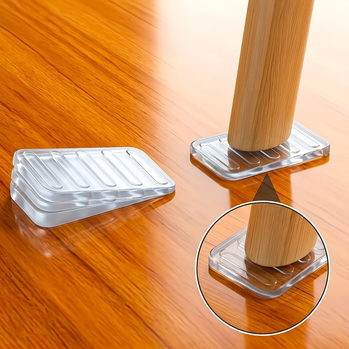 8個入り調整可能なテーブル脚用バランスパッド、凹凸のある床に - Furniture Hardware Brackets のレビューと価格
